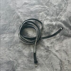 Black Studded Wrap Belt - Women's Fashion Accessory